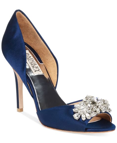 badgley mischka navy shoes|badgley mischka men's shoes.